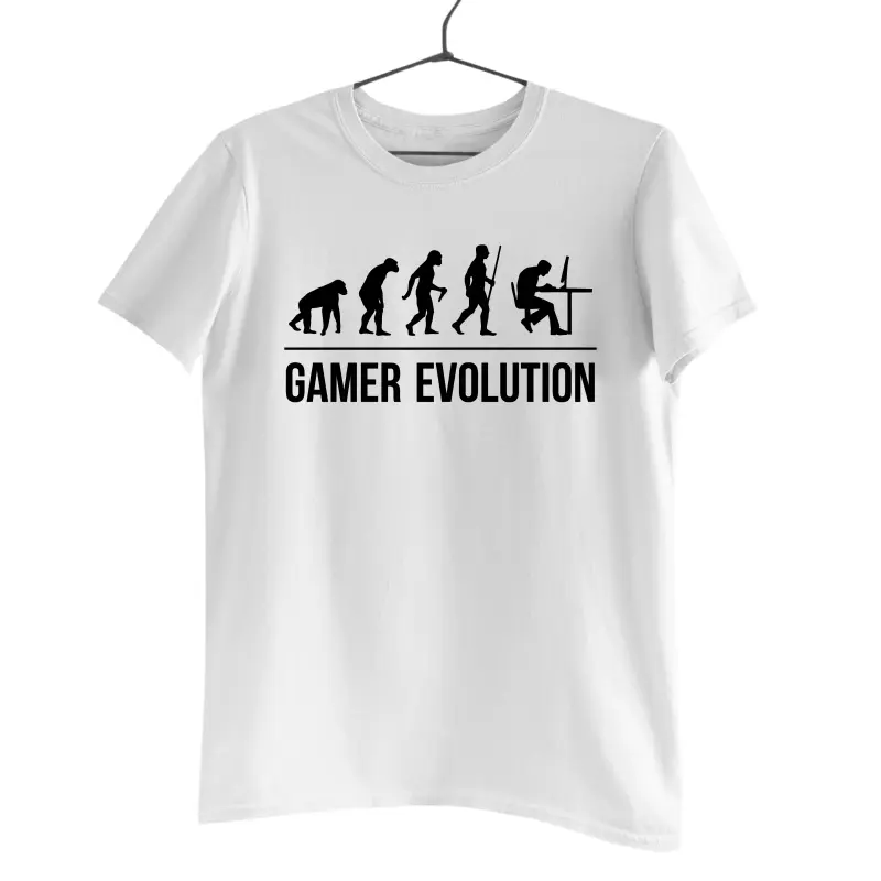 Evolution gamer, tricou cu mesaj